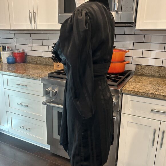 JOA Just One Answer V Neck Pleated Black Dress Anthropologie XS - Picture 9 of 15